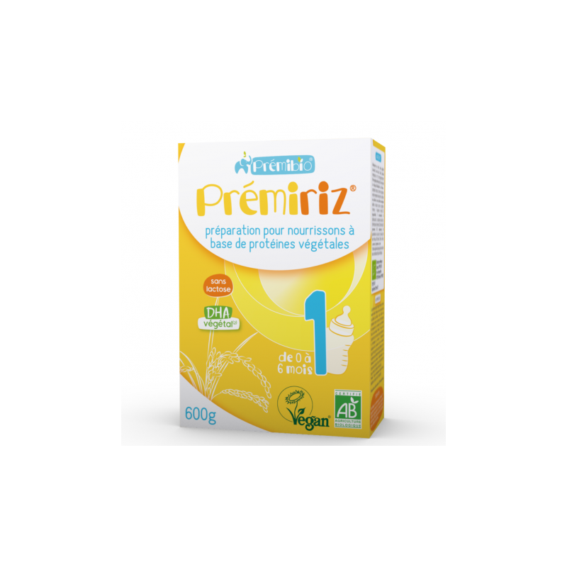 Prémibio Prémiriz Stage 1 Infant Formula 0 - 6 months 600g Prémibio Prémiriz Stage 1 Infant Formula 0 - 6 months 600g